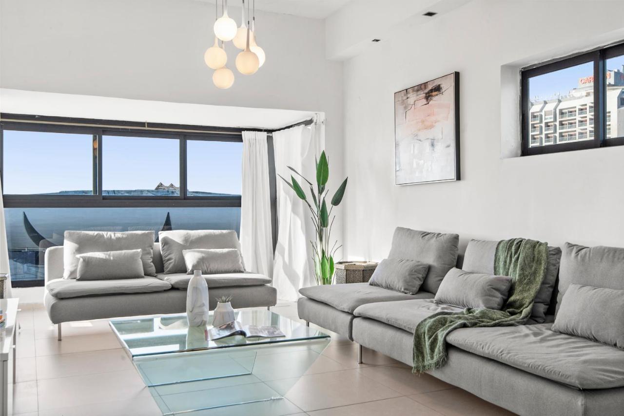 Glorious Renovated Apartment On Top Of The Beach Tel Aviv Luaran gambar